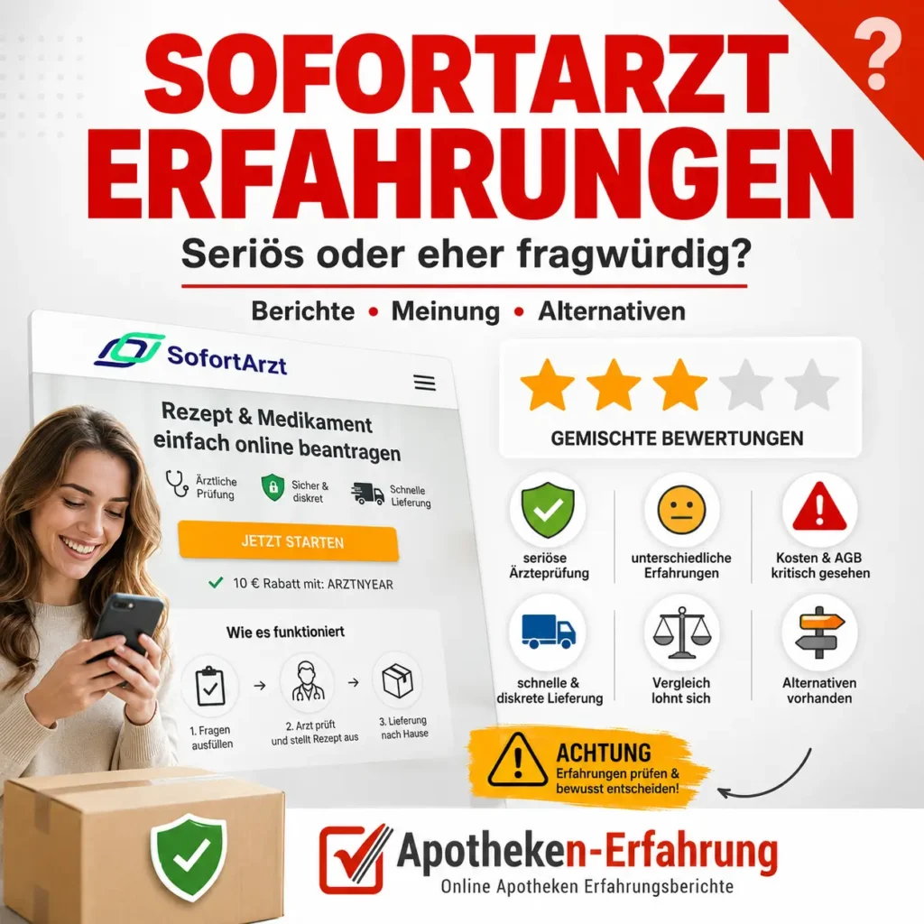 SofortArzt Erfahrungsberichte und Bewertung